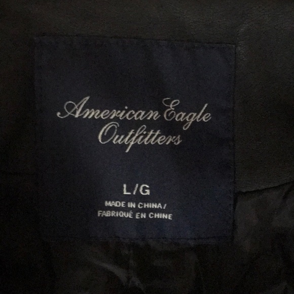 American eagle outfitters vegan leather jacket L - Picture 6 of 7